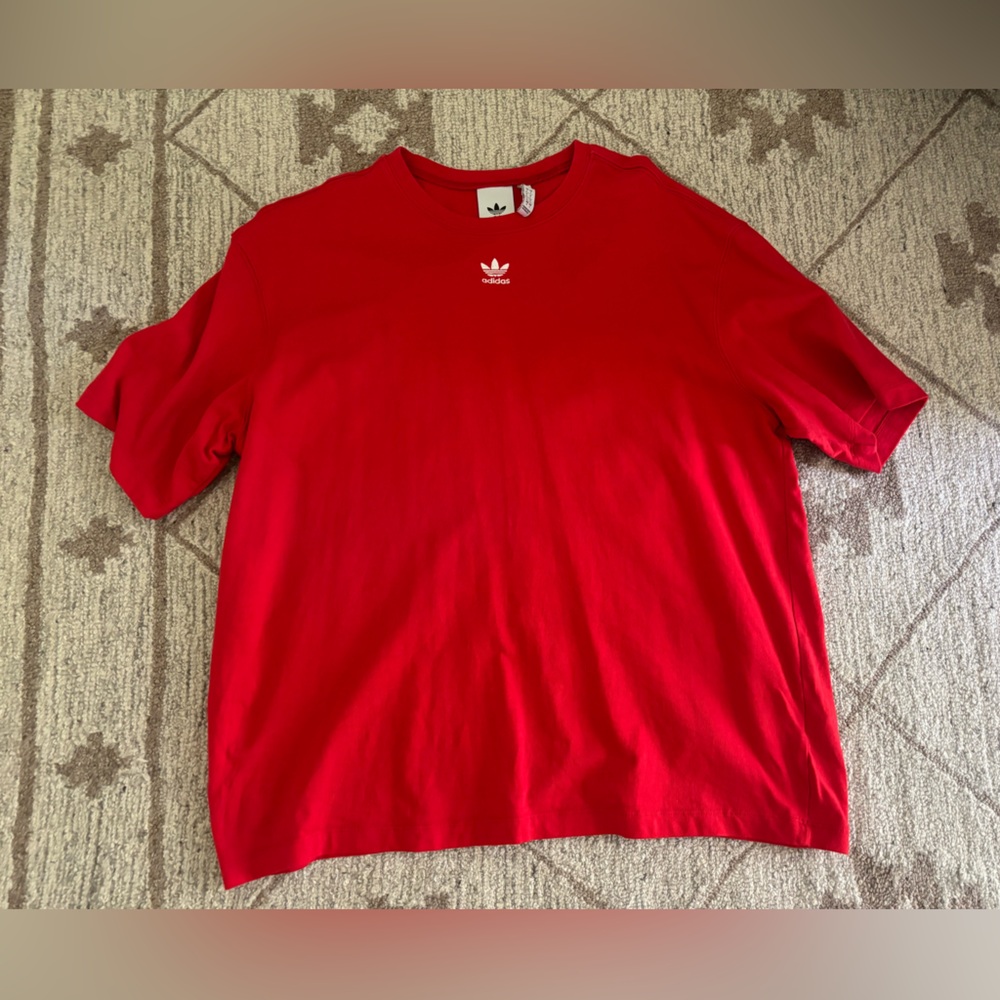 NWOT Adidas Oversized Red T Shirt